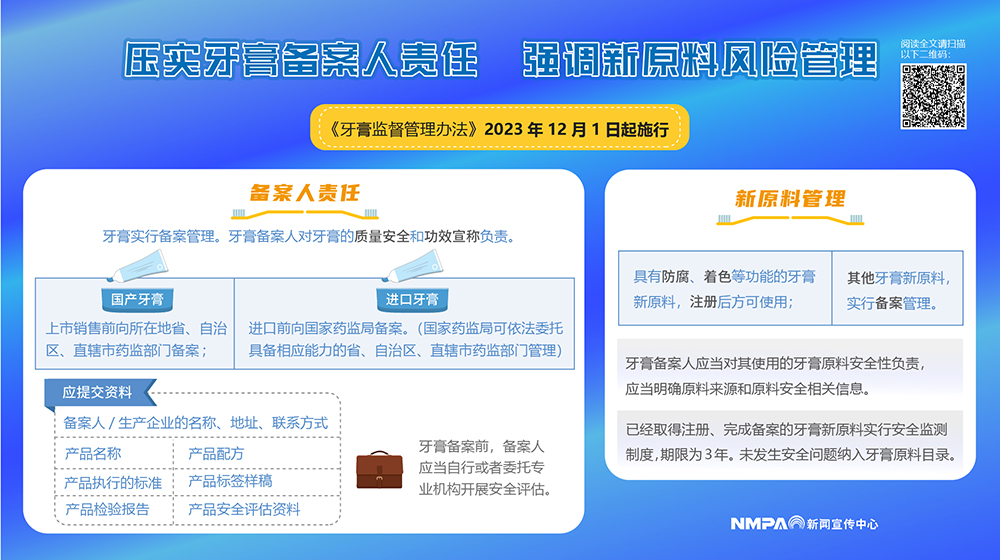 国家药监局|《牙膏监督管理办法》解读（二）
